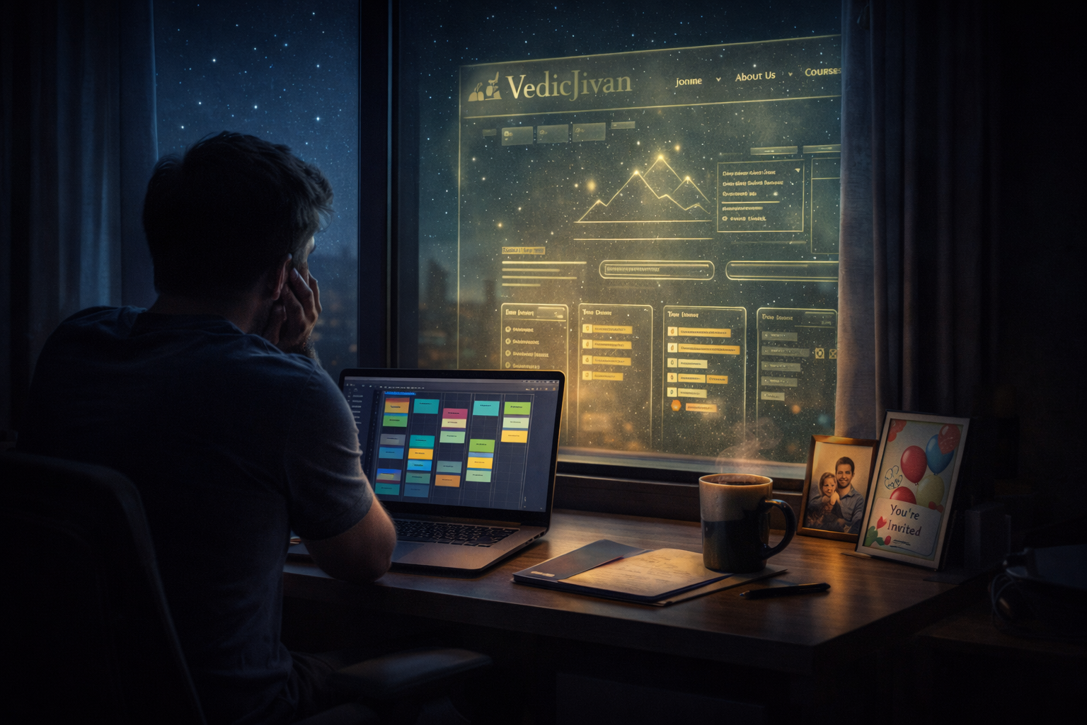 11:47 PM. 23 unread messages. And somewhere on the right — a dream still waiting to be built.